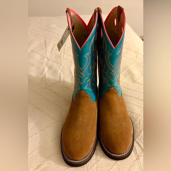 Ariat Elko #10050888 leather western cowboy boots 8.5 NWT - Picture 4 of 8